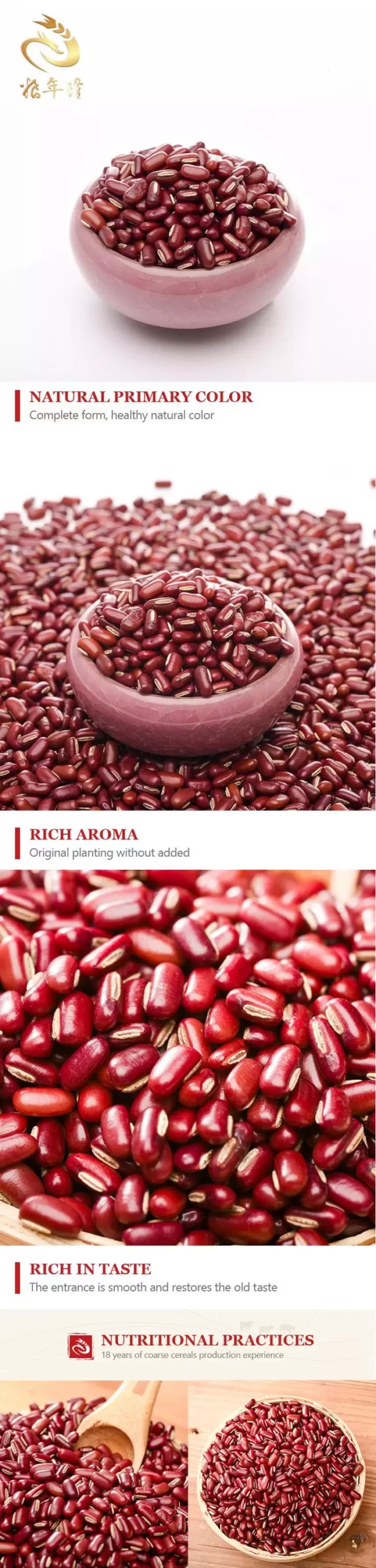 New Crop Small Dried Red Beans Sprouting Natural Coarse Food Grain Adzuki Beans